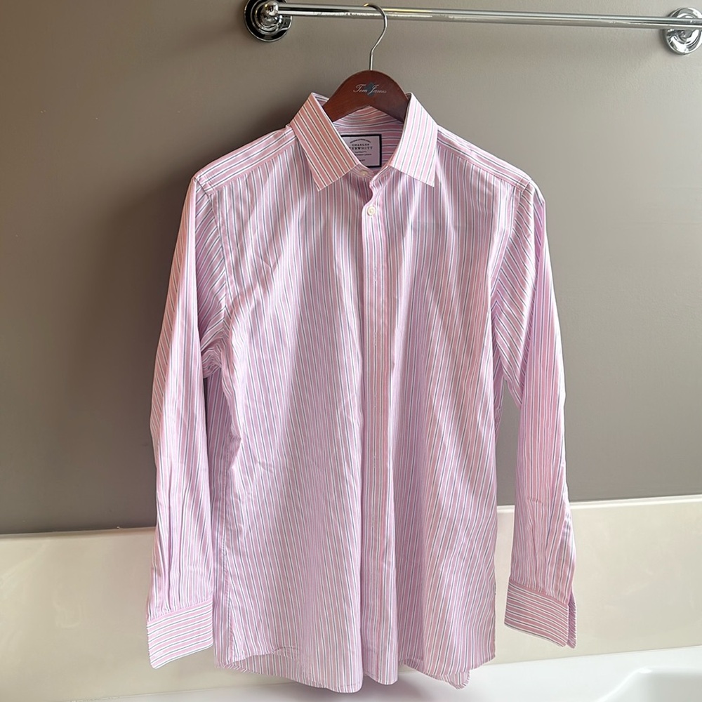 Charles Tyrwhitt Men’s pink and white dress shirt